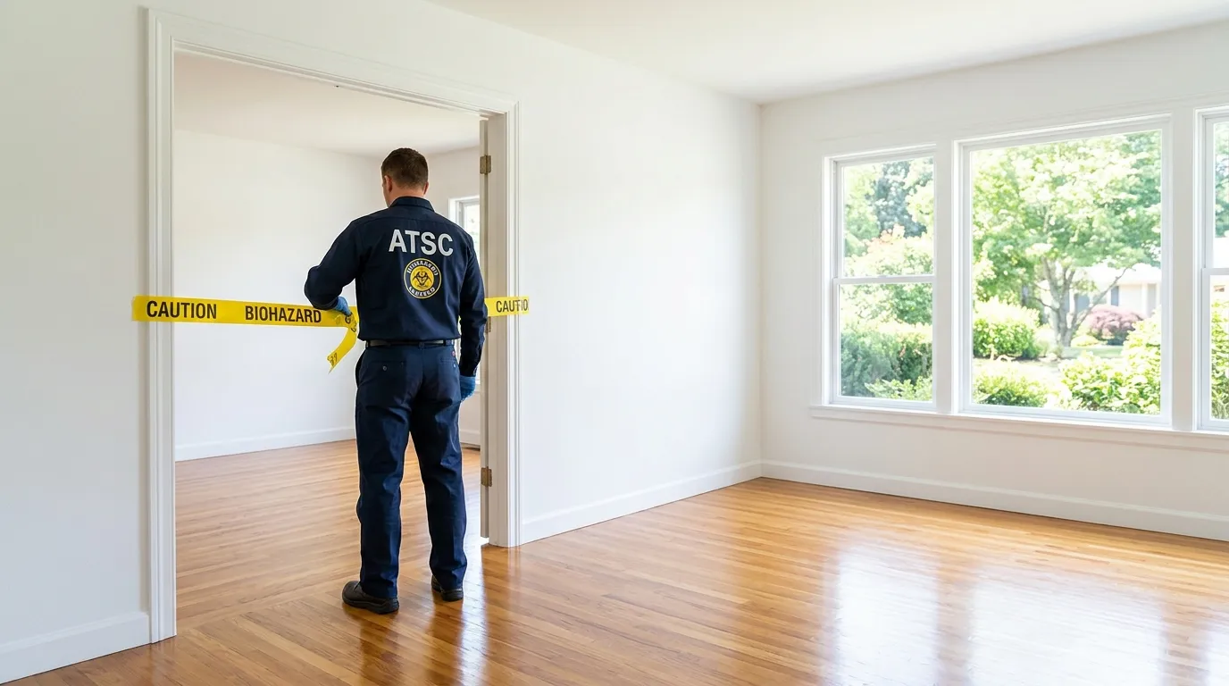 Certified biohazard cleanup crew performing Decomposition Cleanup in Overlea